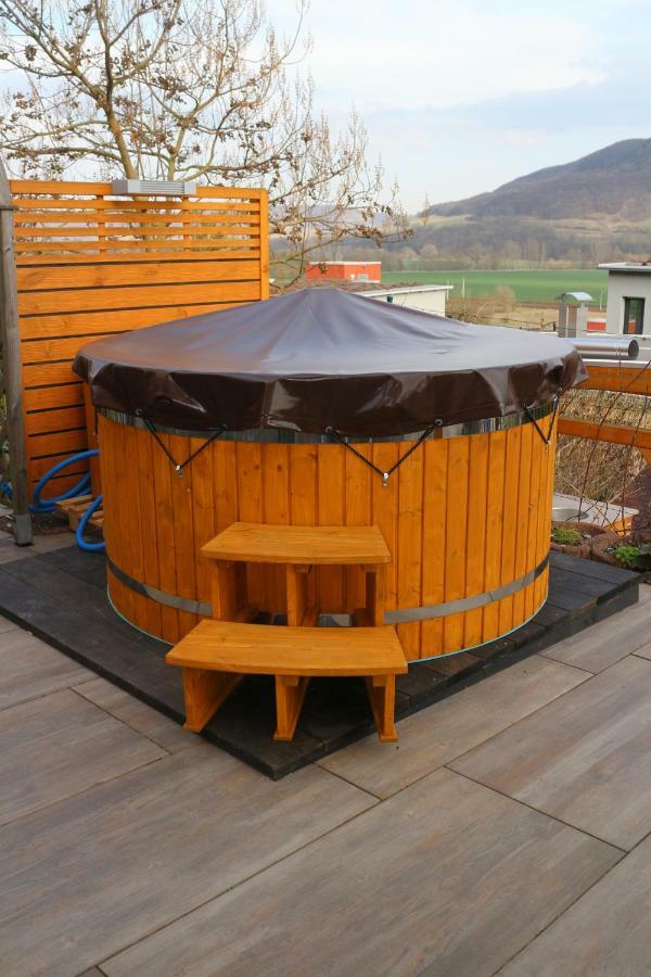 Romantische Ferienwohnung Mit Fantastischem Ausblick, Pool Und Gartensauna Jena Exteriér fotografie